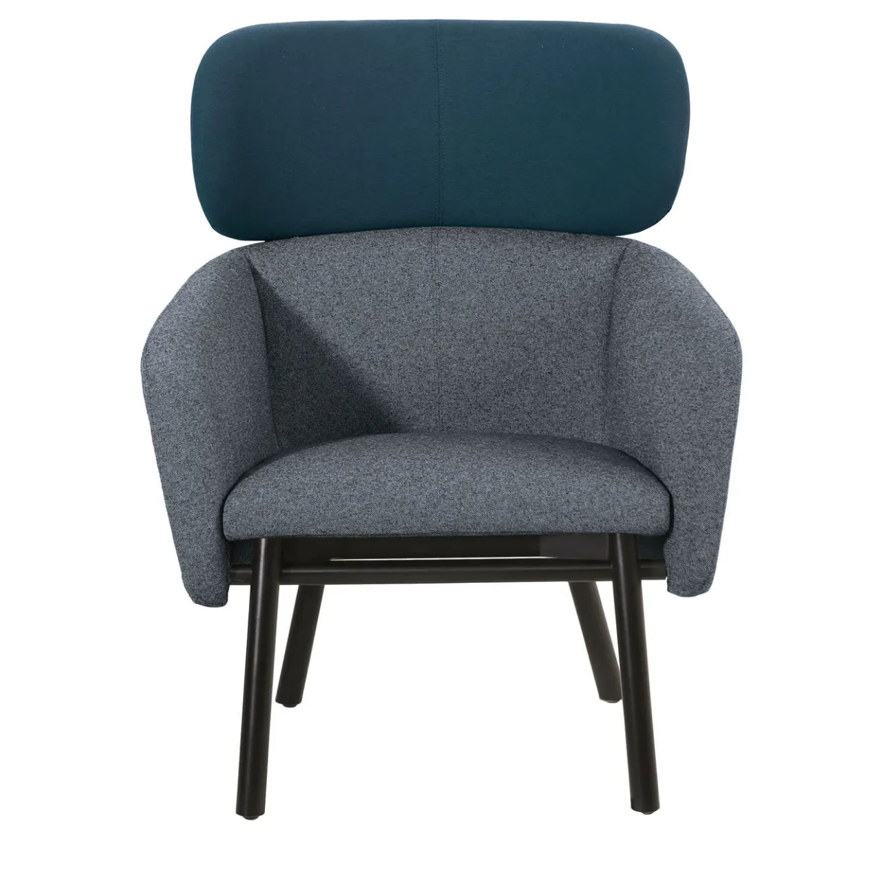 TrabA' Armchairs<Balù Lounge Blue and Gray Armchair By Emilio Nanni
