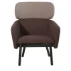 TrabA' Armchairs<Balù Lounge Brown and Beige Armchair By Emilio Nanni