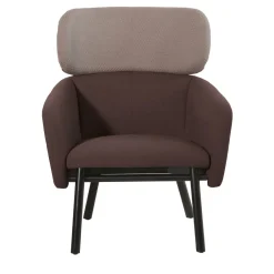 TrabA' Armchairs<Balù Lounge Brown and Beige Armchair By Emilio Nanni