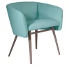 TrabA' Chairs<Balù Met Light Blue and Gray Chair By Emilio Nanni