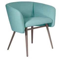TrabA' Chairs<Balù Met Light Blue and Gray Chair By Emilio Nanni