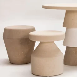 Pimar Limestone Side Tables<Bal Side Table