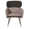 TrabA' Armchairs<Balù XL Met Gray and Bllack Armchair By Emilio Nanni