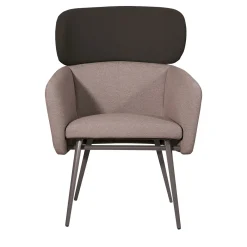 TrabA' Armchairs<Balù XL Met Gray and Bllack Armchair By Emilio Nanni