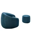 My Home Armchairs<Baloo Set of Blue Armchair and Pouf by Radice & Orlandini