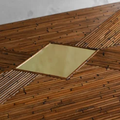 Molto Collectibles Dining Tables<Bamboo & Brass Dining Table