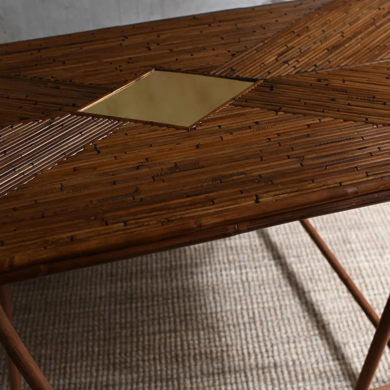 Molto Collectibles Dining Tables<Bamboo & Brass Dining Table