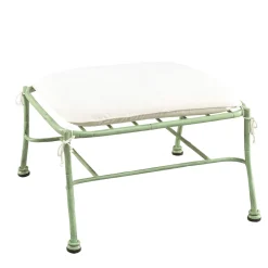 Officina Ciani Outdoor Chairs & Stools<Bamboo Design Green Wrought Pouf in Stainless Steel
