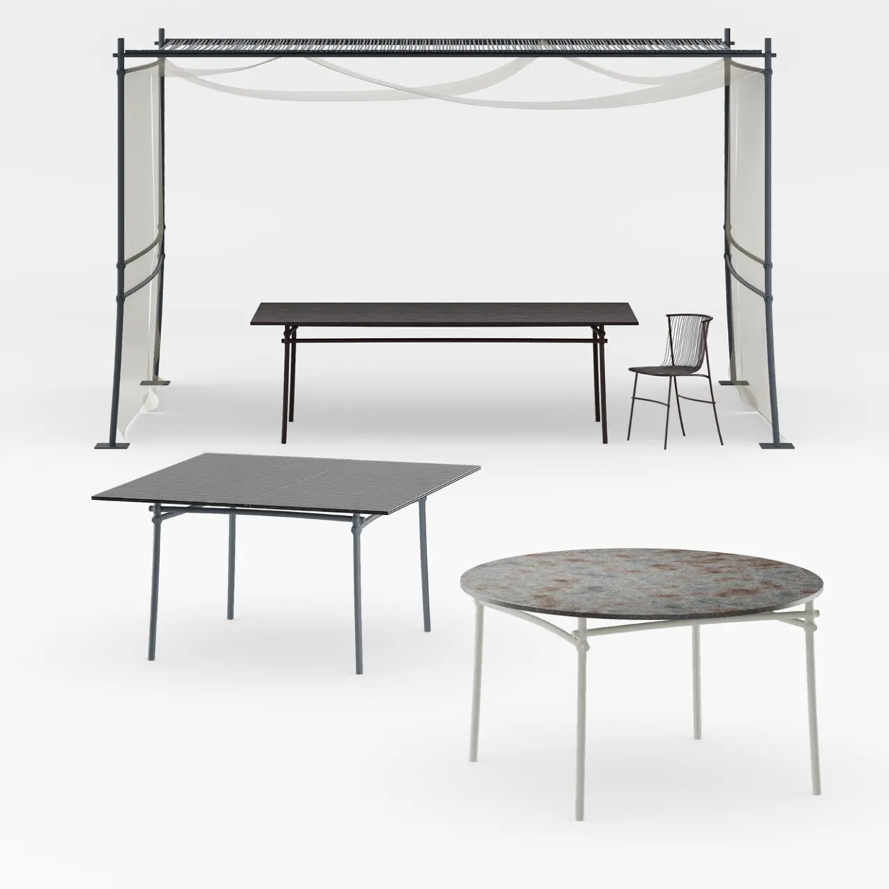 Dante Negro Outdoor Dining Tables<Bambusae Round Dining Table by Zanellato/Bortotto