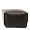 Tonucci Collection Ottomans & Poufs<Bao Dark Leather Pouf by Viola Tonucci