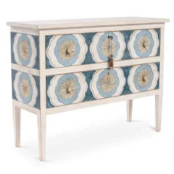 Porte Italia Dressers<Barberini Deep Sea Blue Chest of Drawers