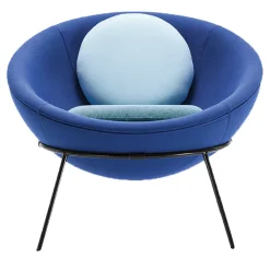 Arper Armchairs<Bardi's Bowl Chair Shiny Blue Nuance