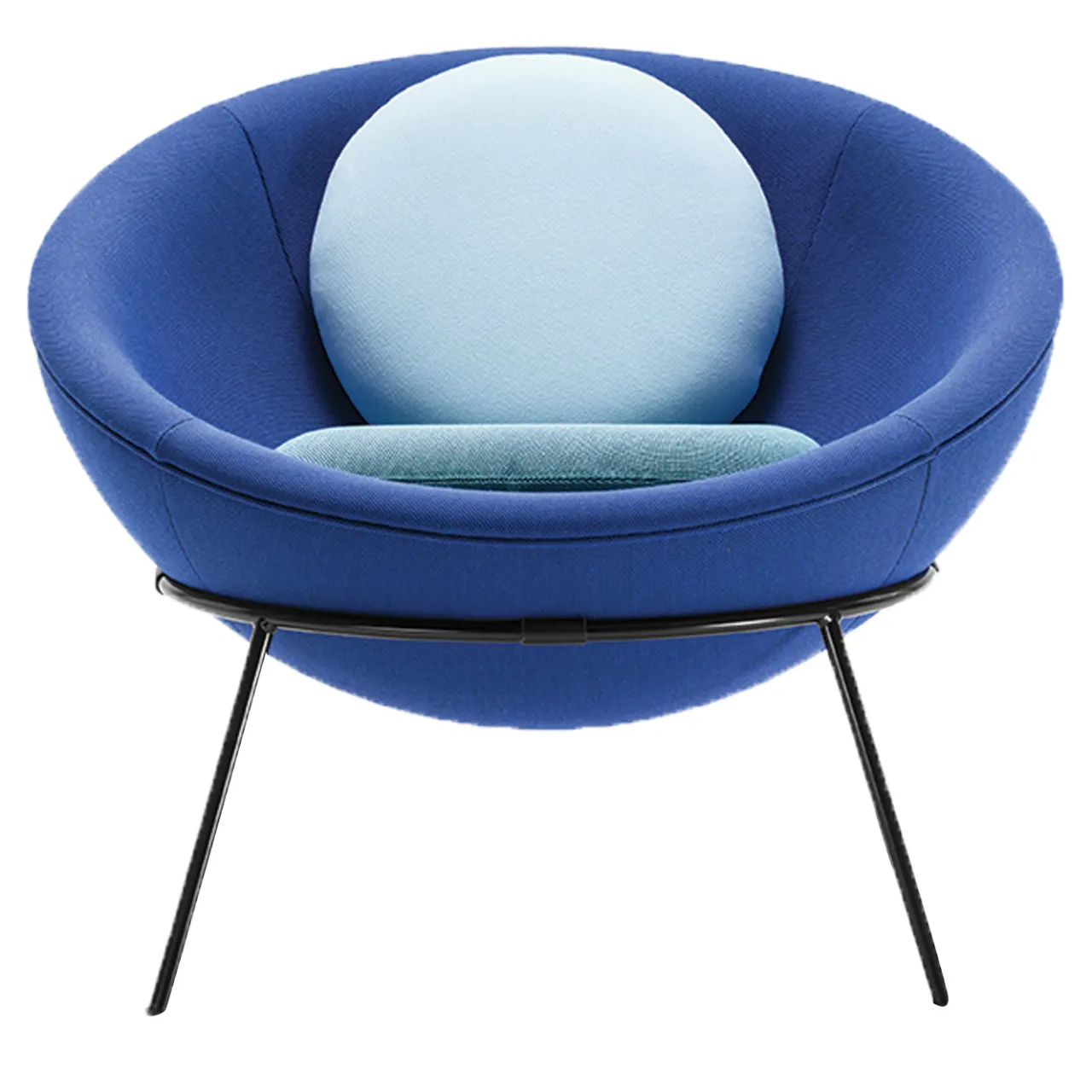 Arper Armchairs<Bardi's Bowl Chair Shiny Blue Nuance