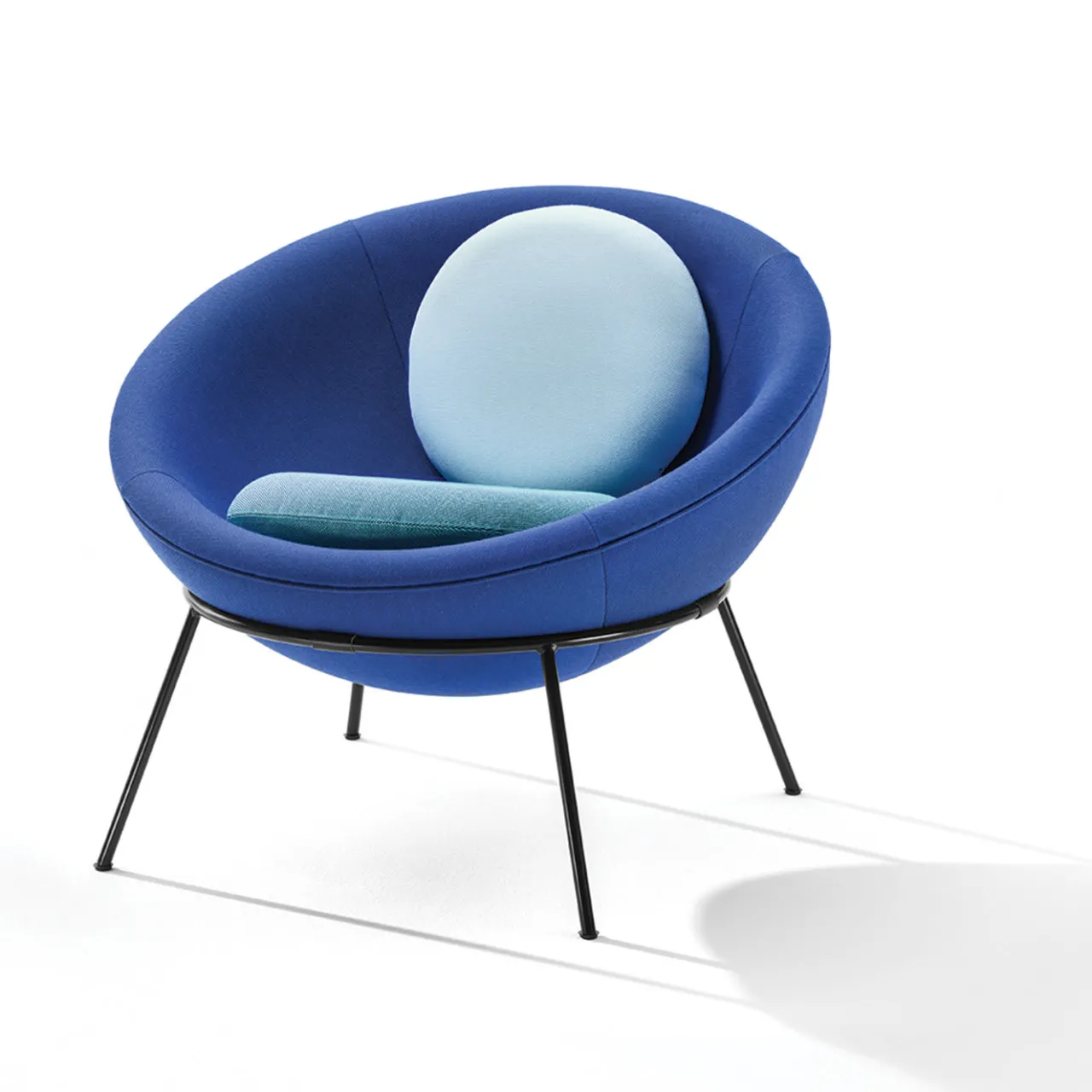 Arper Armchairs<Bardi's Bowl Chair Shiny Blue Nuance