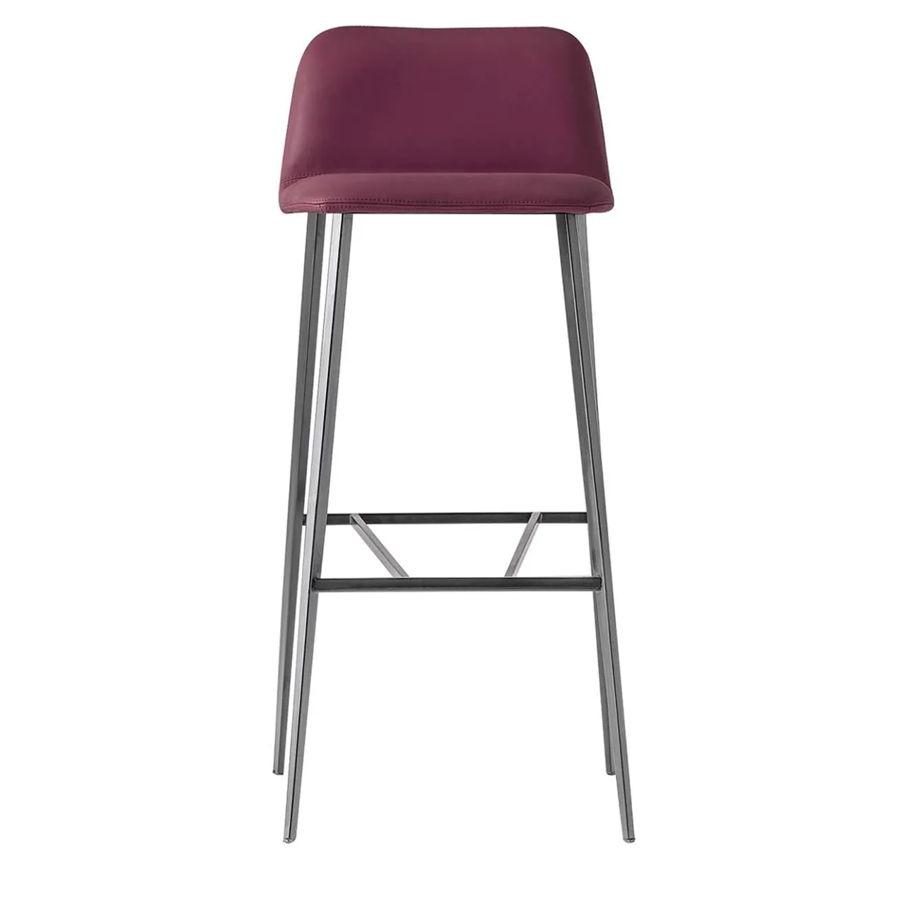 TrabA' Bar Stools<Bardot Burgundy Stool by Emilio Nanni