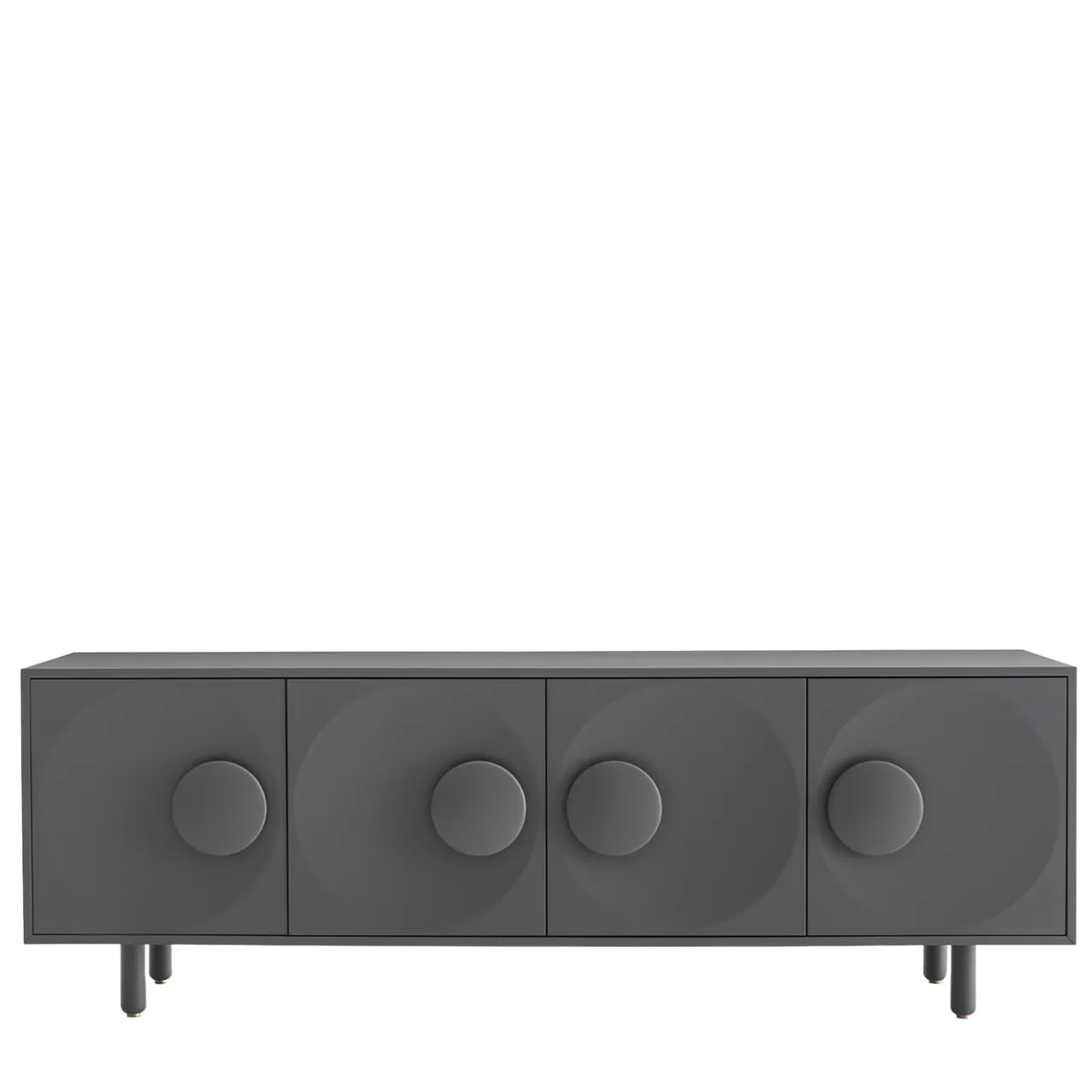 Morica Design Sideboards Buffets<Bardot 4-Door Anthracite-Gray Sideboard