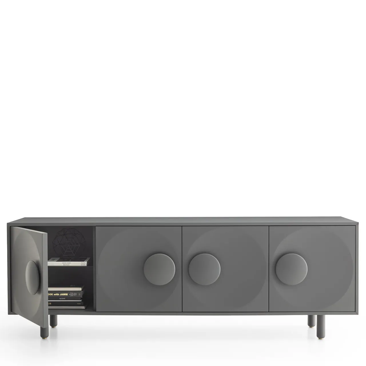 Morica Design Sideboards Buffets<Bardot 4-Door Anthracite-Gray Sideboard