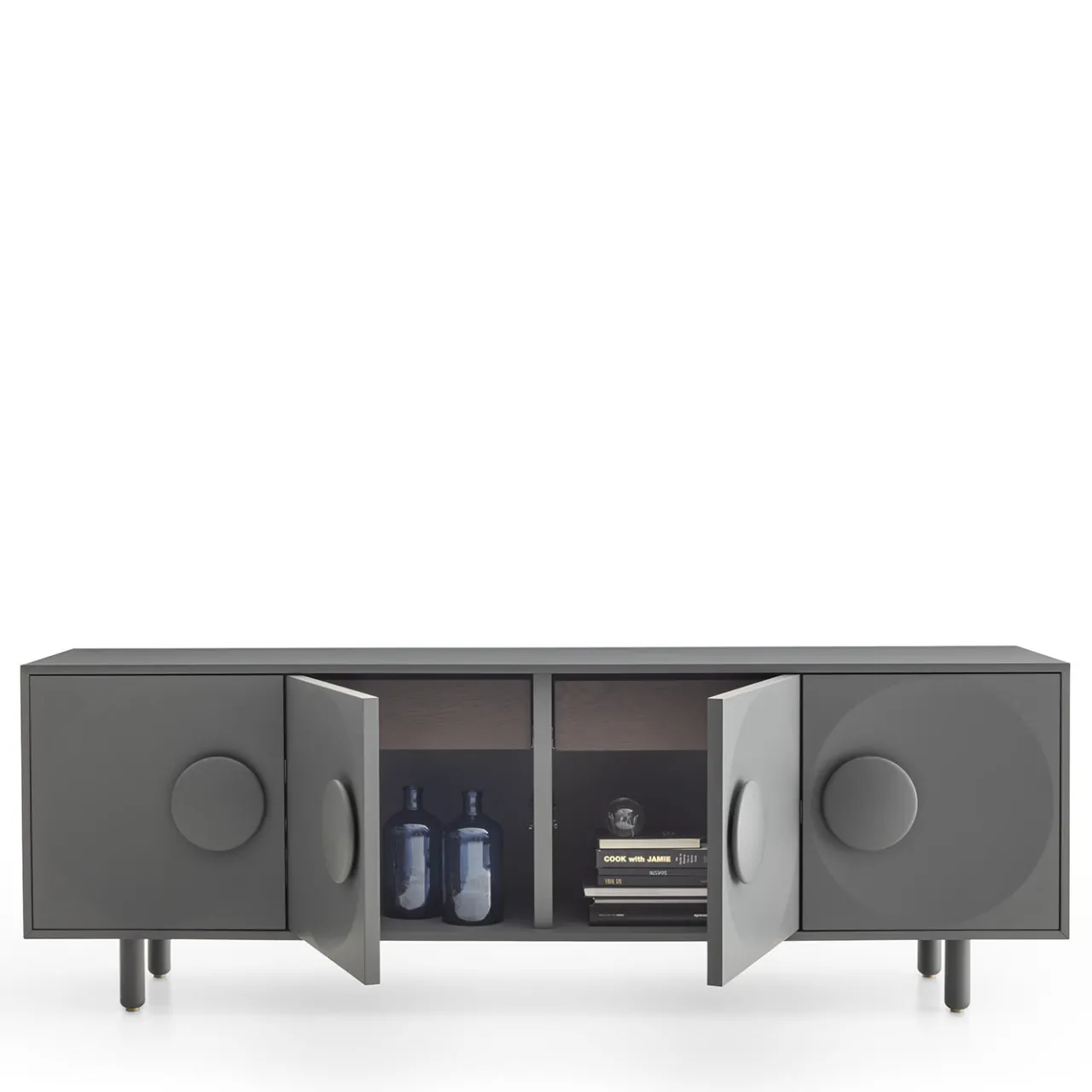 Morica Design Sideboards Buffets<Bardot 4-Door Anthracite-Gray Sideboard