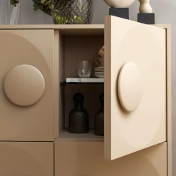 Morica Design Cabinets<Bardot 4-Door Powder-Pink Cabinet