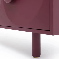 Morica Design Sideboards Buffets<Bardot 4-Door Wine-Red Sideboard