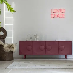 Morica Design Sideboards Buffets<Bardot 4-Door Wine-Red Sideboard