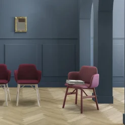 TrabA' Chairs<Bardot Le Burgundy Chair