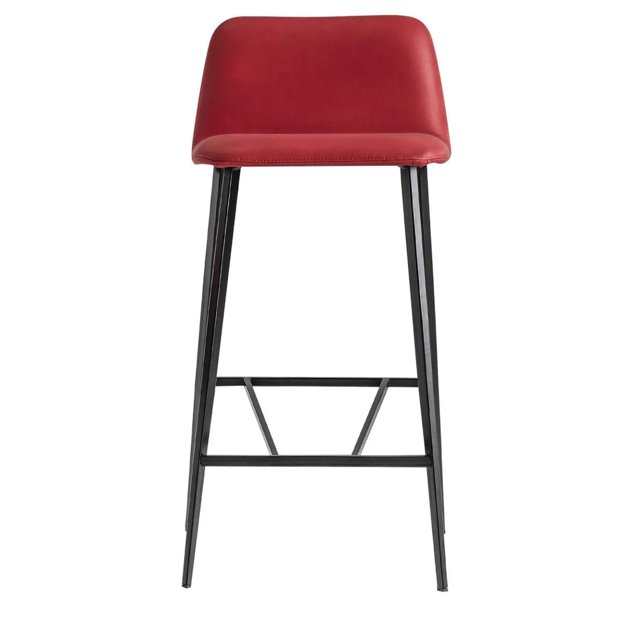 TrabA' Bar Stools<Bardot Met Burgundy Stool