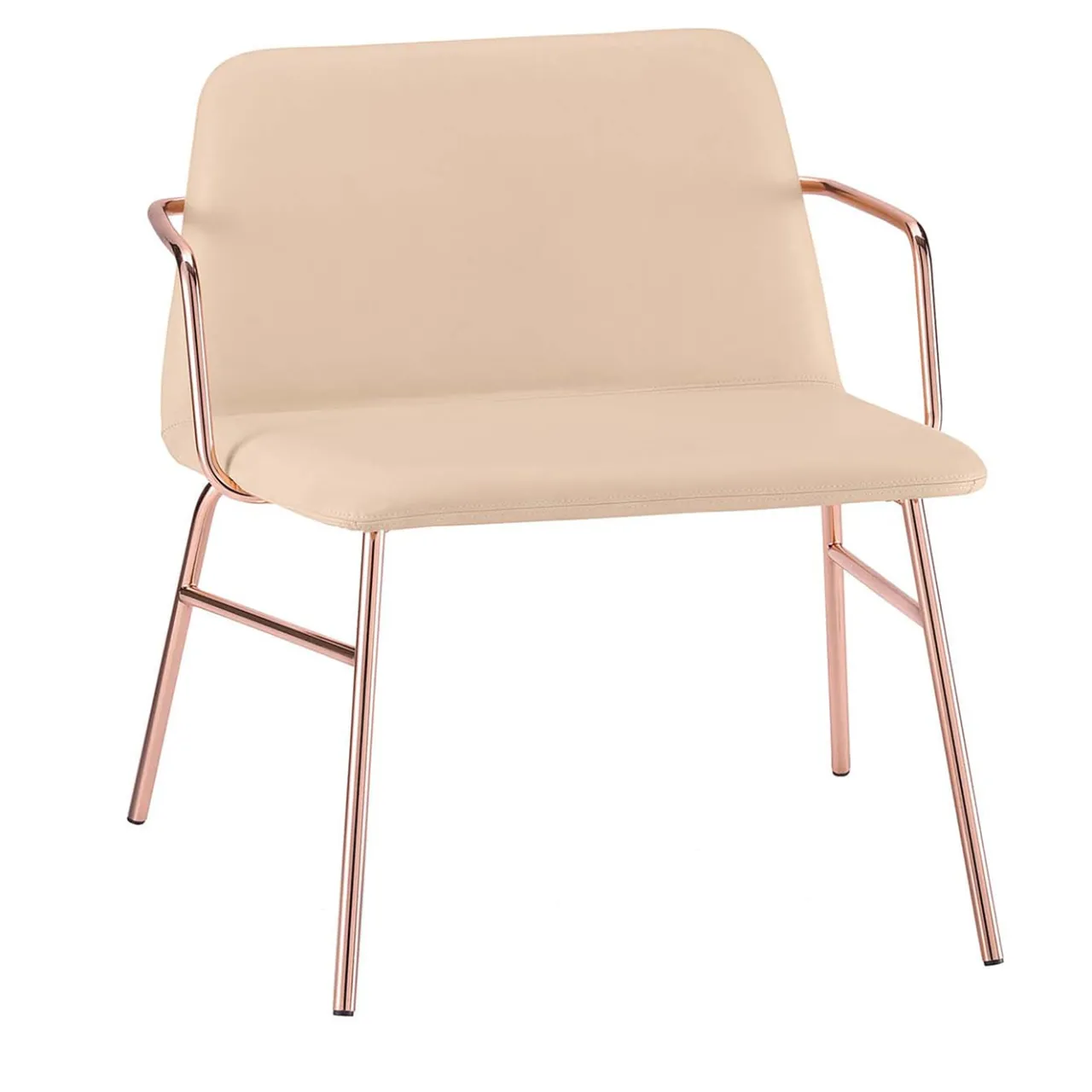 TrabA' Lounge Chairs<Bardot Met Copper Lounge chair by Emilio Nanni