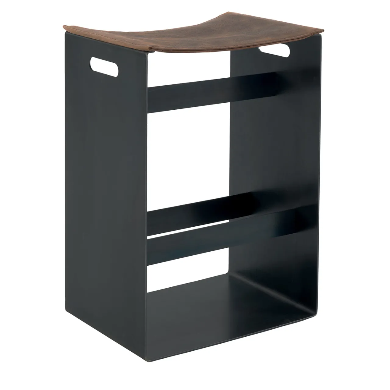 Riva 1920 Stools<Barney Big utah leather and iron Stool