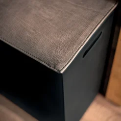 Riva 1920 Stools<Barney Big utah leather and iron Stool