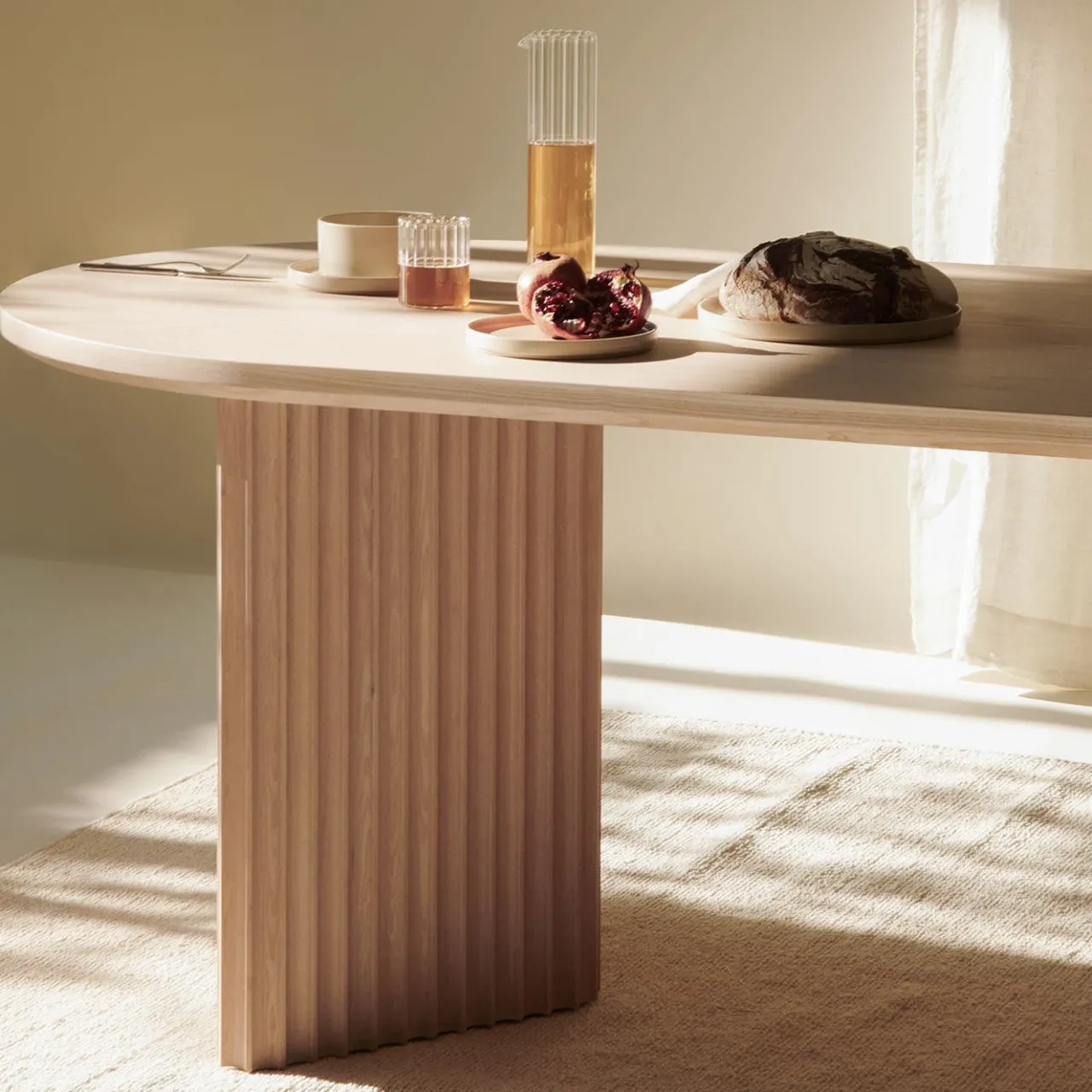 Dale Italia Dining Tables<Basalto Natural Ash Table