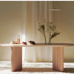 Dale Italia Dining Tables<Basalto Natural Ash Table