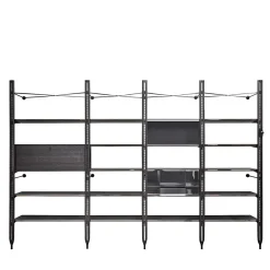Exto Bookcases<Basilea Black Bookcase by Paolo Cappello