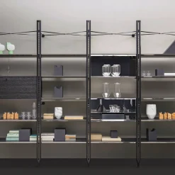 Exto Bookcases<Basilea Black Bookcase by Paolo Cappello