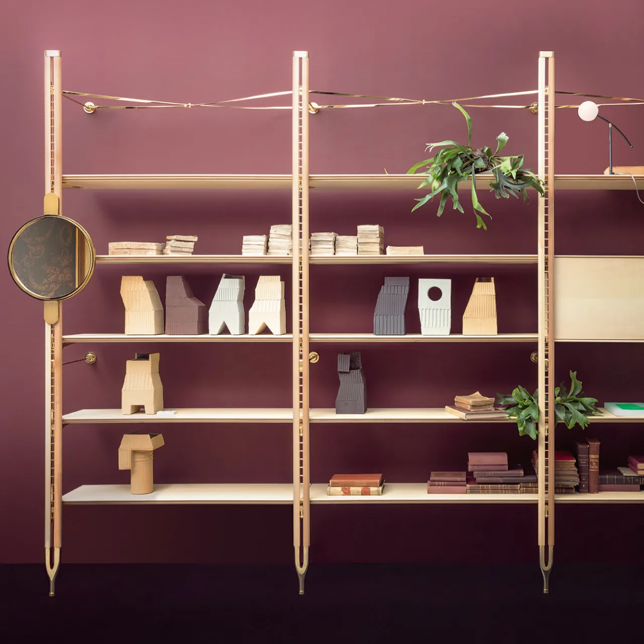 Exto Bookcases<Basilea Maple and Beechwood Bookcase by Paolo Cappello