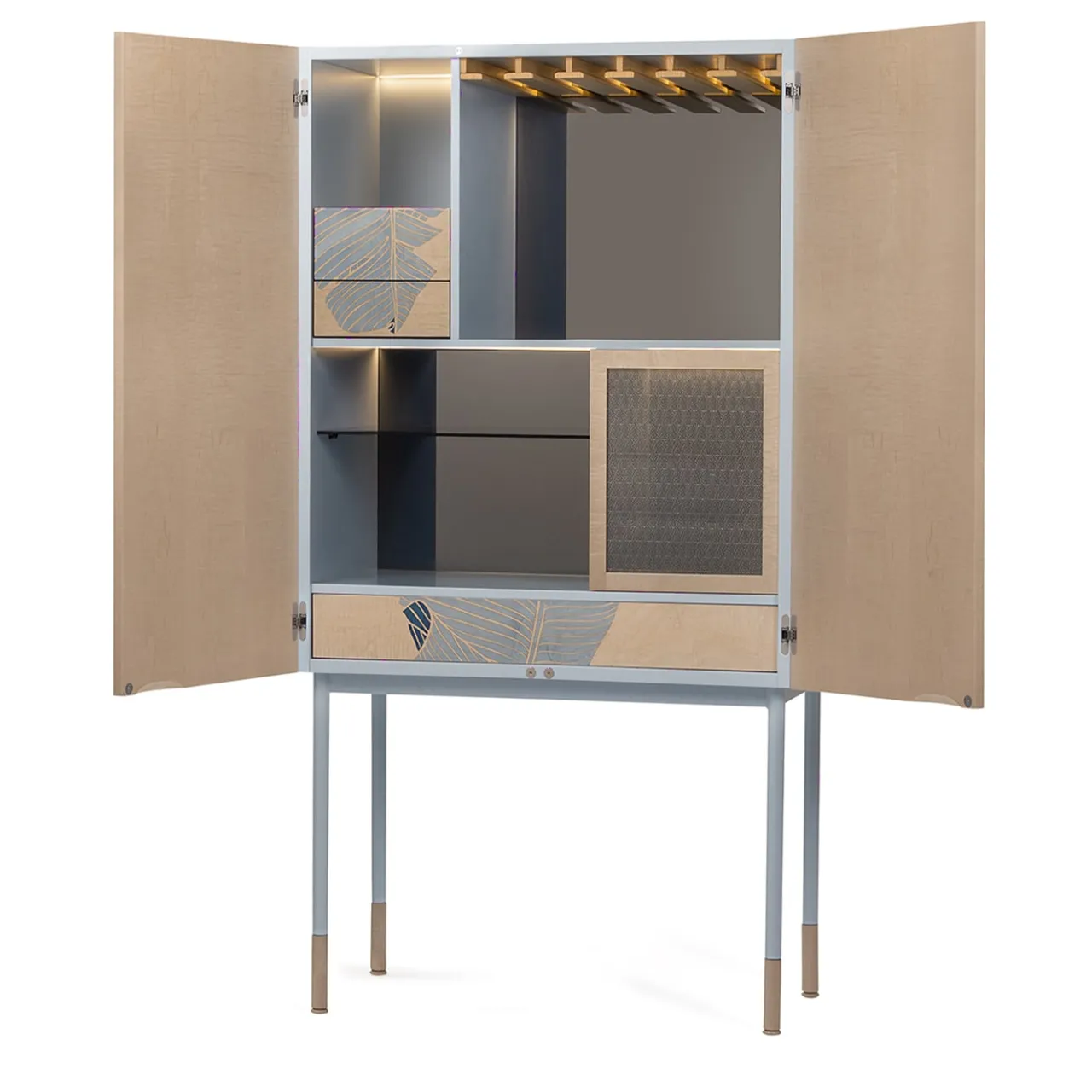 Hebanon Fratelli Basile - 1830 Cabinets<Basjoo Azure Cabinet by Hebanon Studio