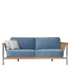 Visionnaire Outdoor Sofas & Benches<Basket Light Blue Fabric And Wood Outdoor Sofa