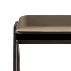 Morica Design Desk & Writing Tables<Bavero Beige Champagne Metal & Oak Wood Desk
