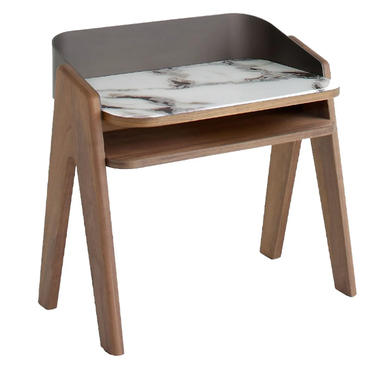 Morica Design Nightstands<Bavero Trinity White Marble-Effect Nightstand