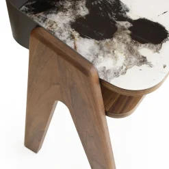 Morica Design Nightstands<Bavero Trinity White Marble-Effect Nightstand