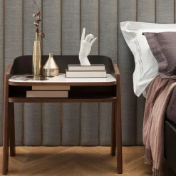 Morica Design Nightstands<Bavero Trinity White Marble-Effect Nightstand