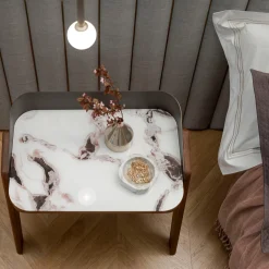 Morica Design Nightstands<Bavero Trinity White Nightstand