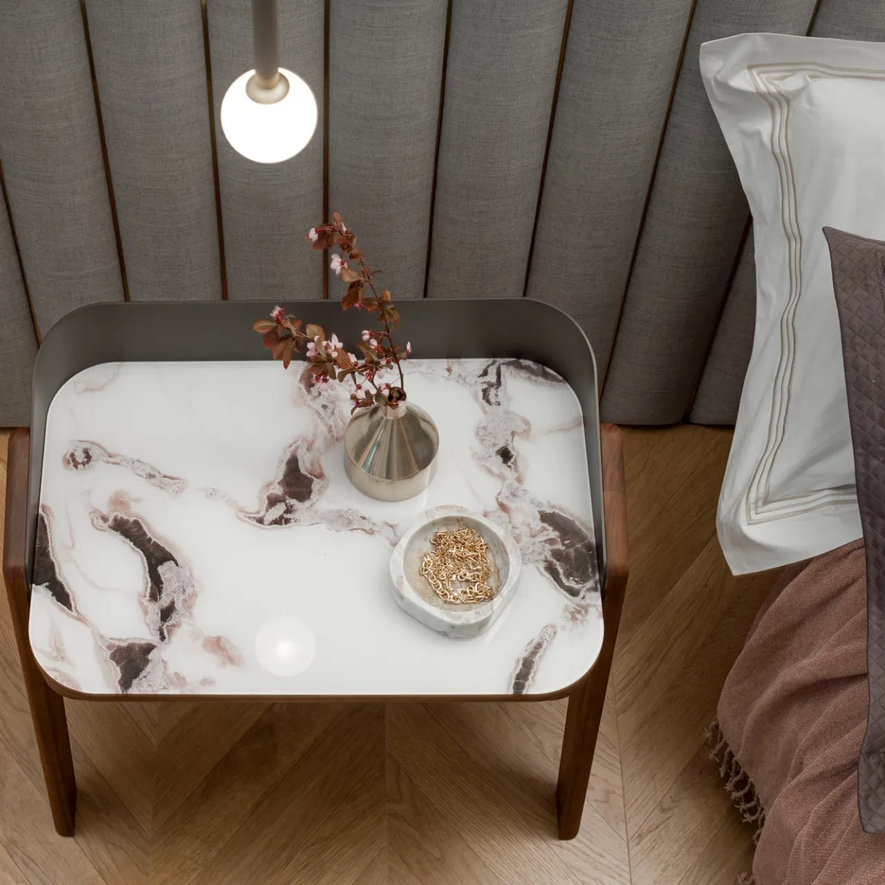 Morica Design Nightstands<Bavero Trinity White Nightstand