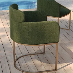 Encore Italia Outdoor Armchairs<B-CHAIR Modern Green Outdoor Armchair