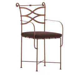 Dante Negro Outdoor Chairs & Stools<Begentle Iron Chair With Armrests