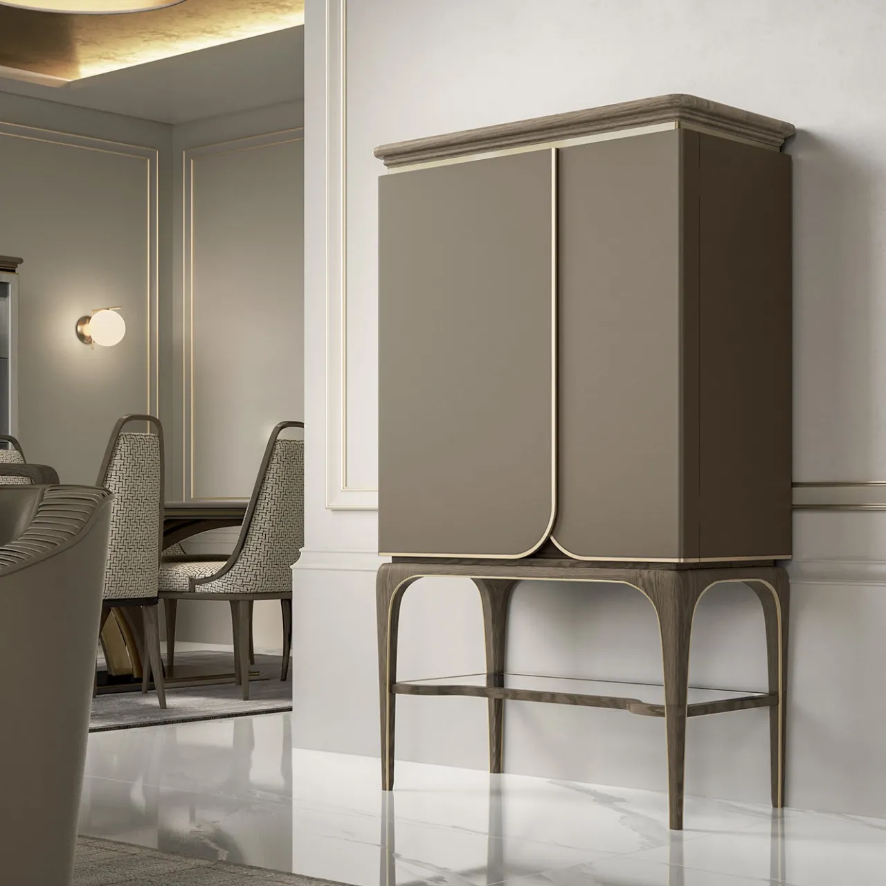 A.R. Arredamenti Cabinets<Beige Bar Cabinet