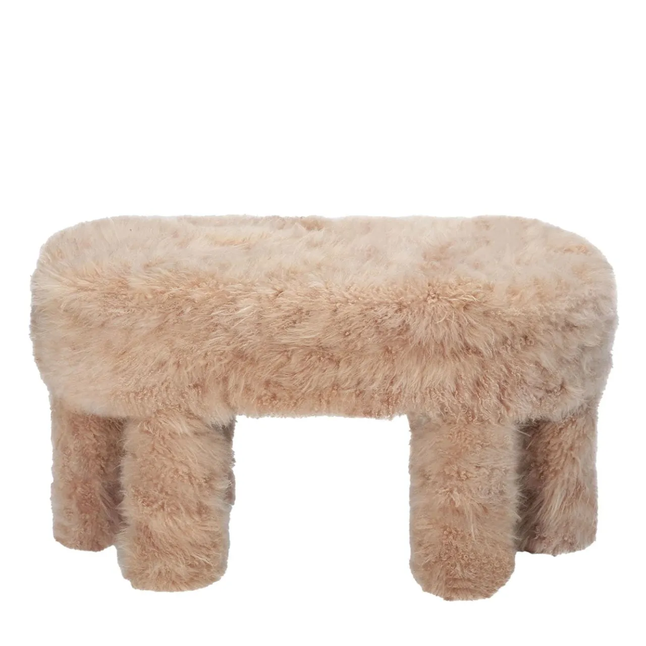 Lorenza Bozzoli Couture Benches<Beige Cashmere Bench