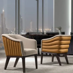 Carpanelli Armchairs<Beige Club Armchair