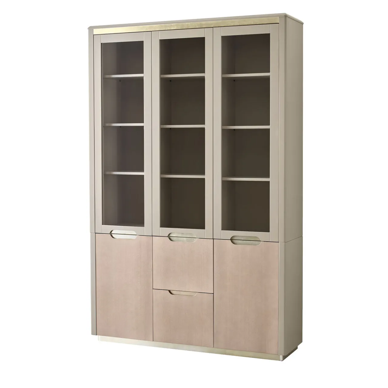 Guerra Vanni Cabinets<Beige Glass-Front Cabinet from Studio Privè Collection