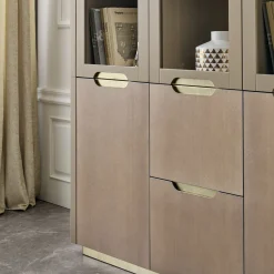 Guerra Vanni Cabinets<Beige Glass-Front Cabinet from Studio Privè Collection